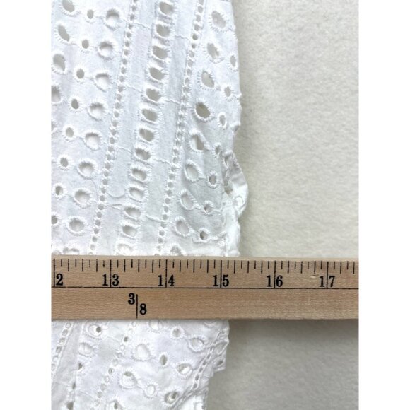 Amour Vert Anouk White Eyelet Dress boho modest size M - Picture 6 of 10